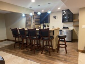 Kitchen with hardwood floor